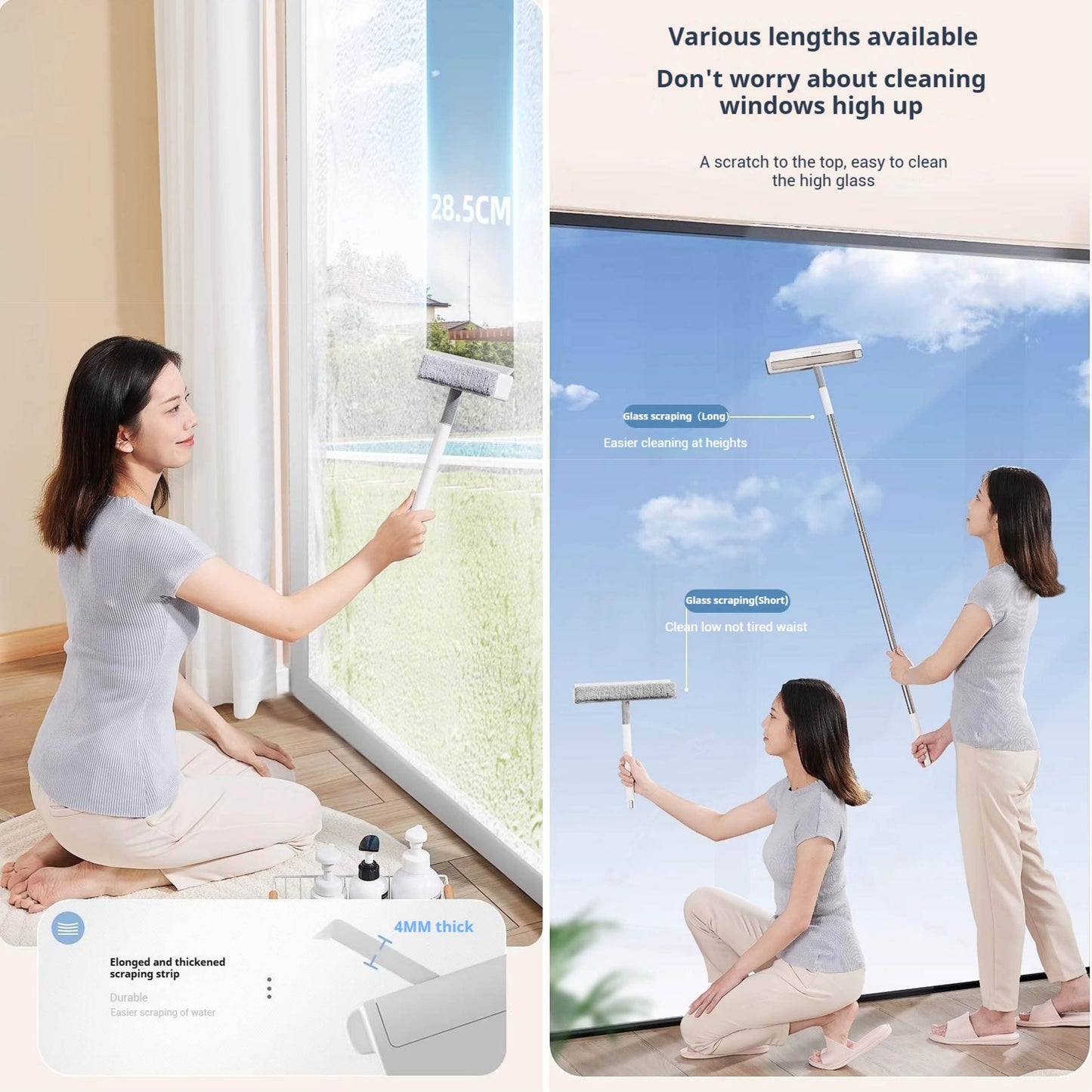 Teleskopická okenní stěrka