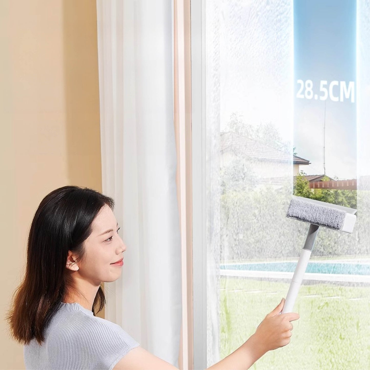 Teleskopická okenní stěrka