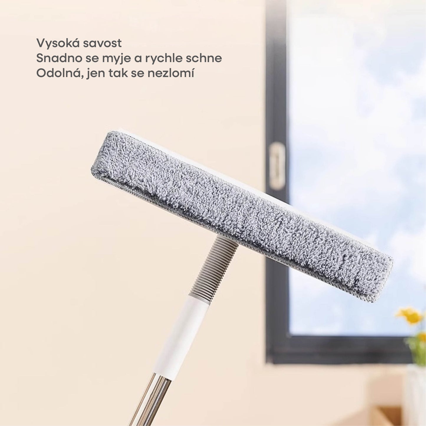 Teleskopická okenní stěrka