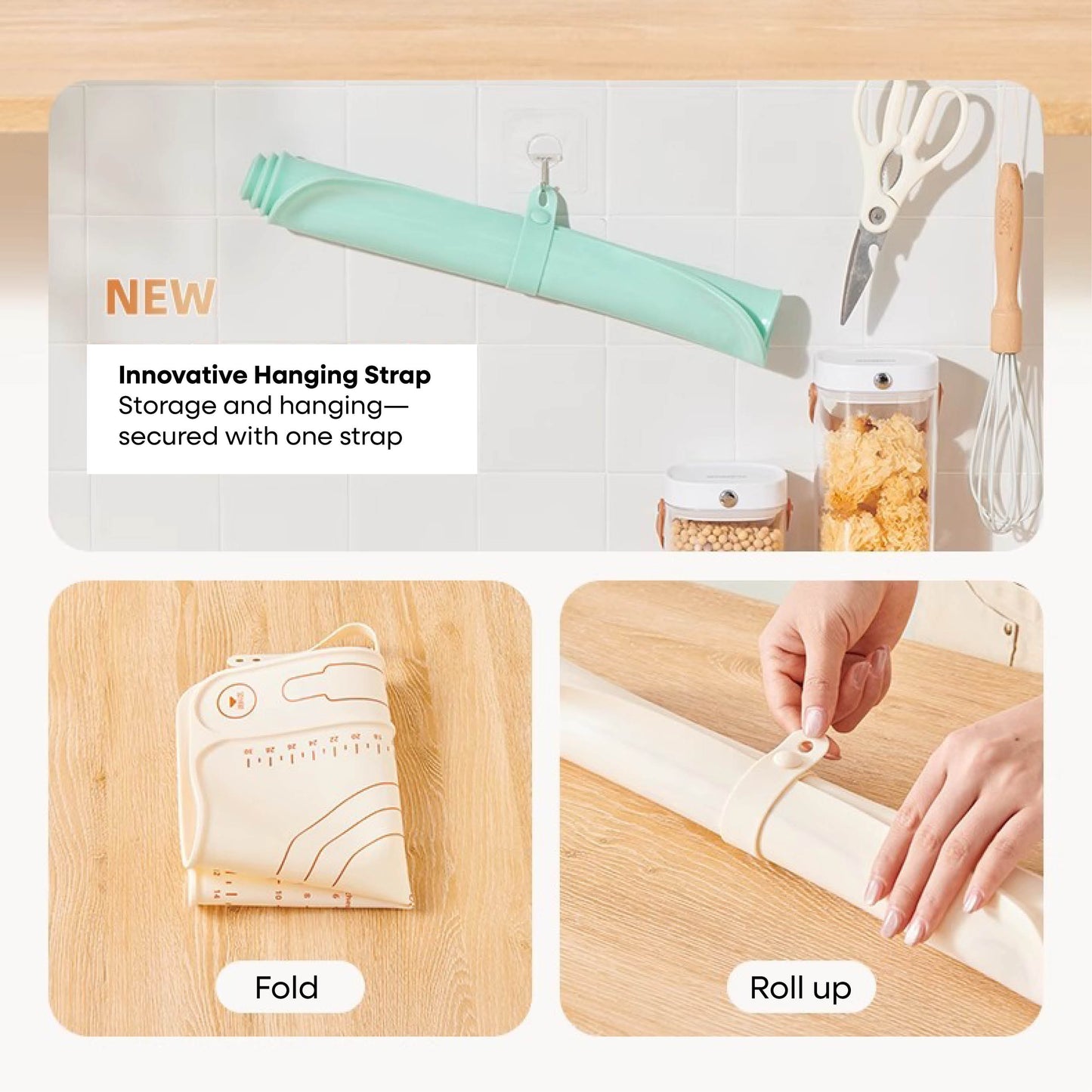 Silikonový vál na těsto (600x450mm)