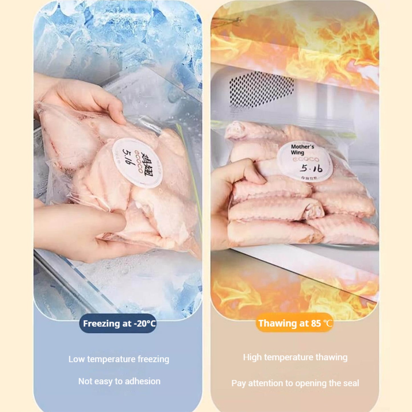 Sáčky na potraviny na se zipem