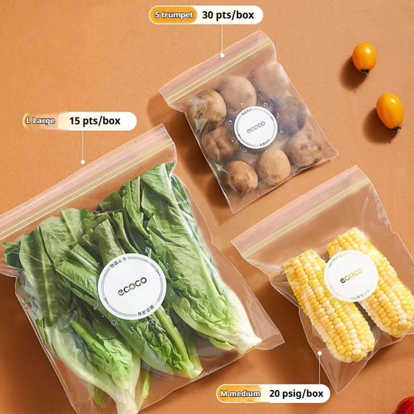 Sáčky na potraviny na se zipem