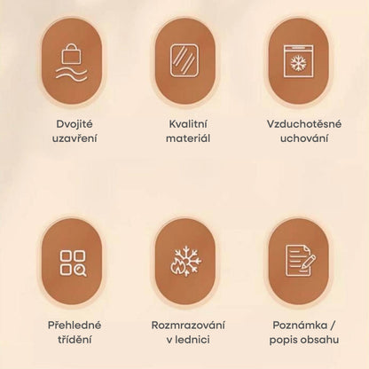 Sáčky na potraviny na se zipem