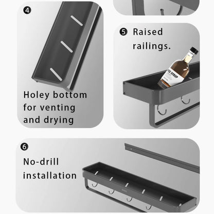 Odnímatelná nástěnná polička (40 cm)