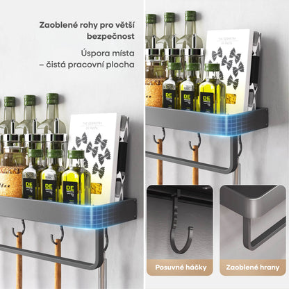 Odnímatelná nástěnná polička (60 cm)