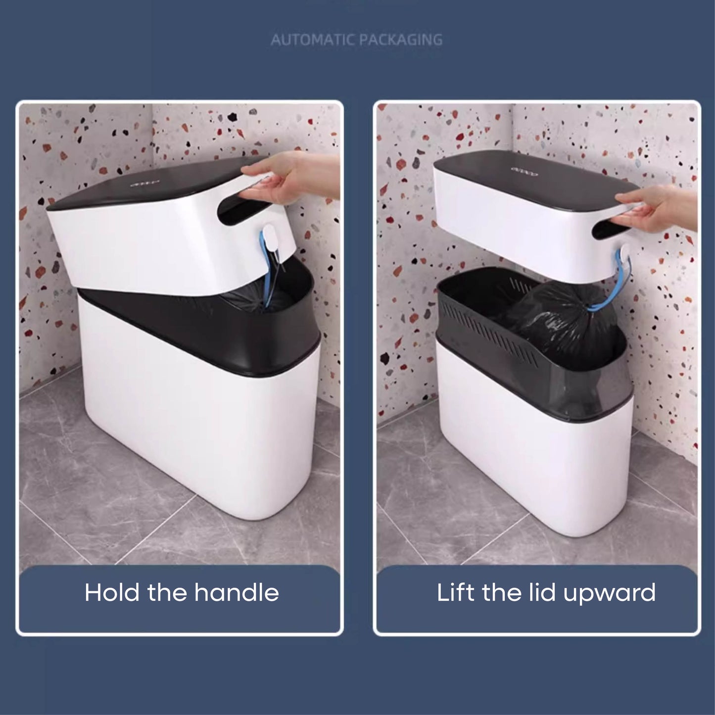 Úzký odpadkový koš - malý