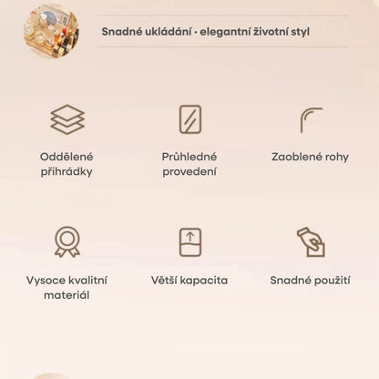 Organizér na kosmetiku (jednoduchá verze)