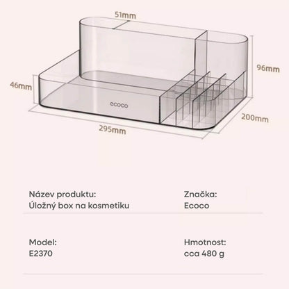 Organizér na kosmetiku (jednoduchá verze)