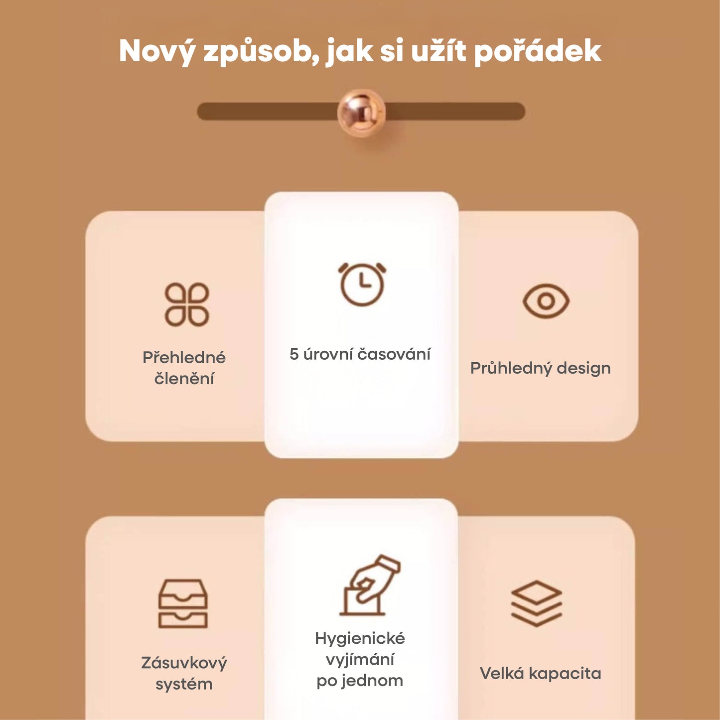 Organizér na kosmetiku