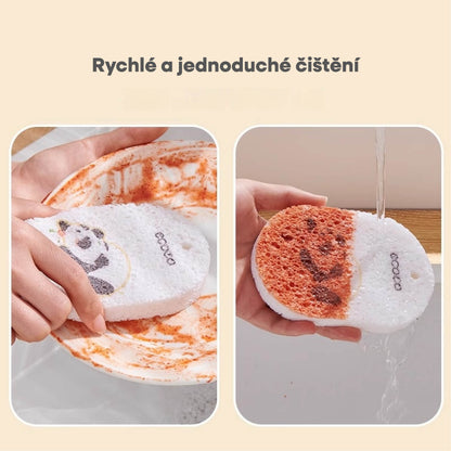 Mycí houba z dřevité buničiny ve tvaru pandy