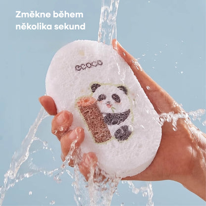 Mycí houba z dřevité buničiny ve tvaru pandy