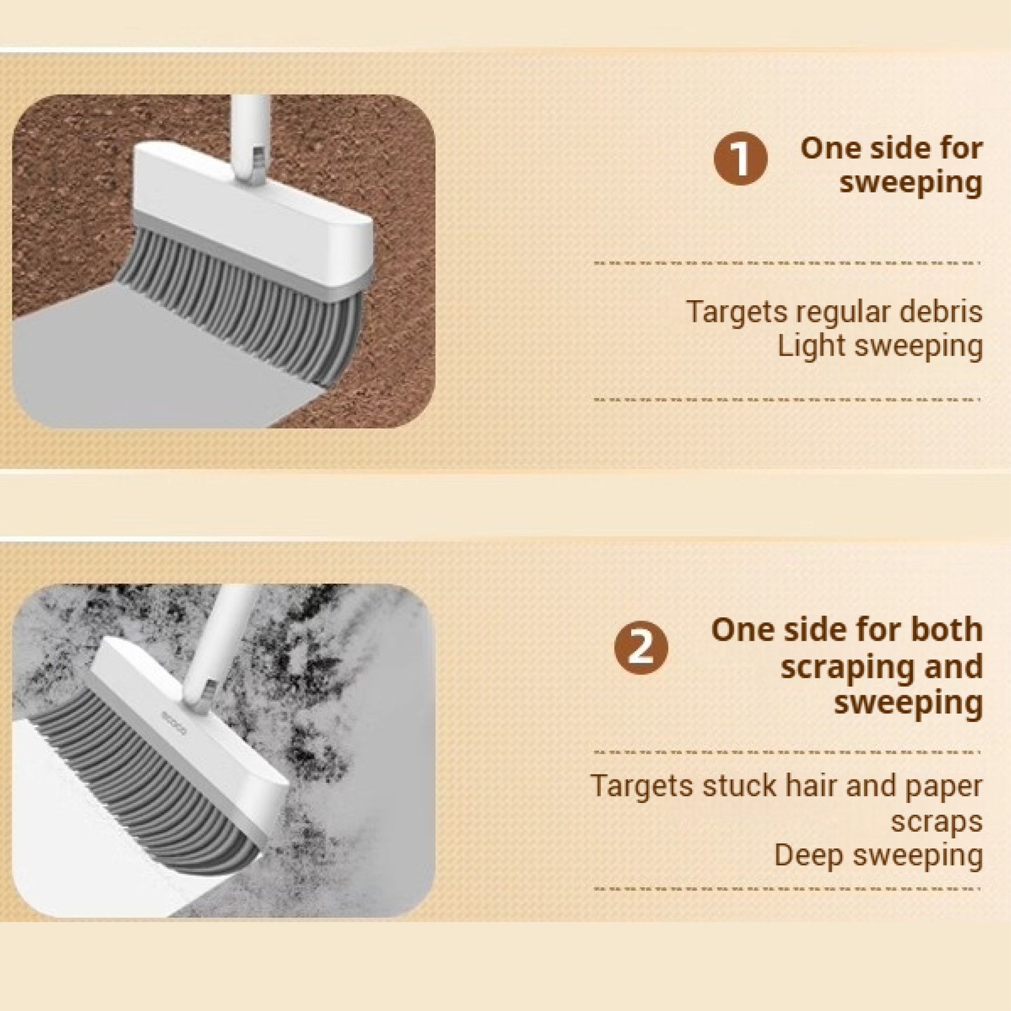 Vysoký smeták s lopatkou