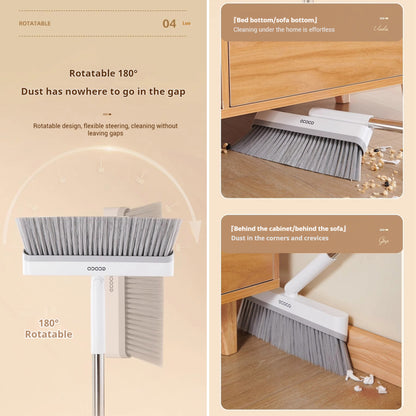 Vysoký smeták s lopatkou