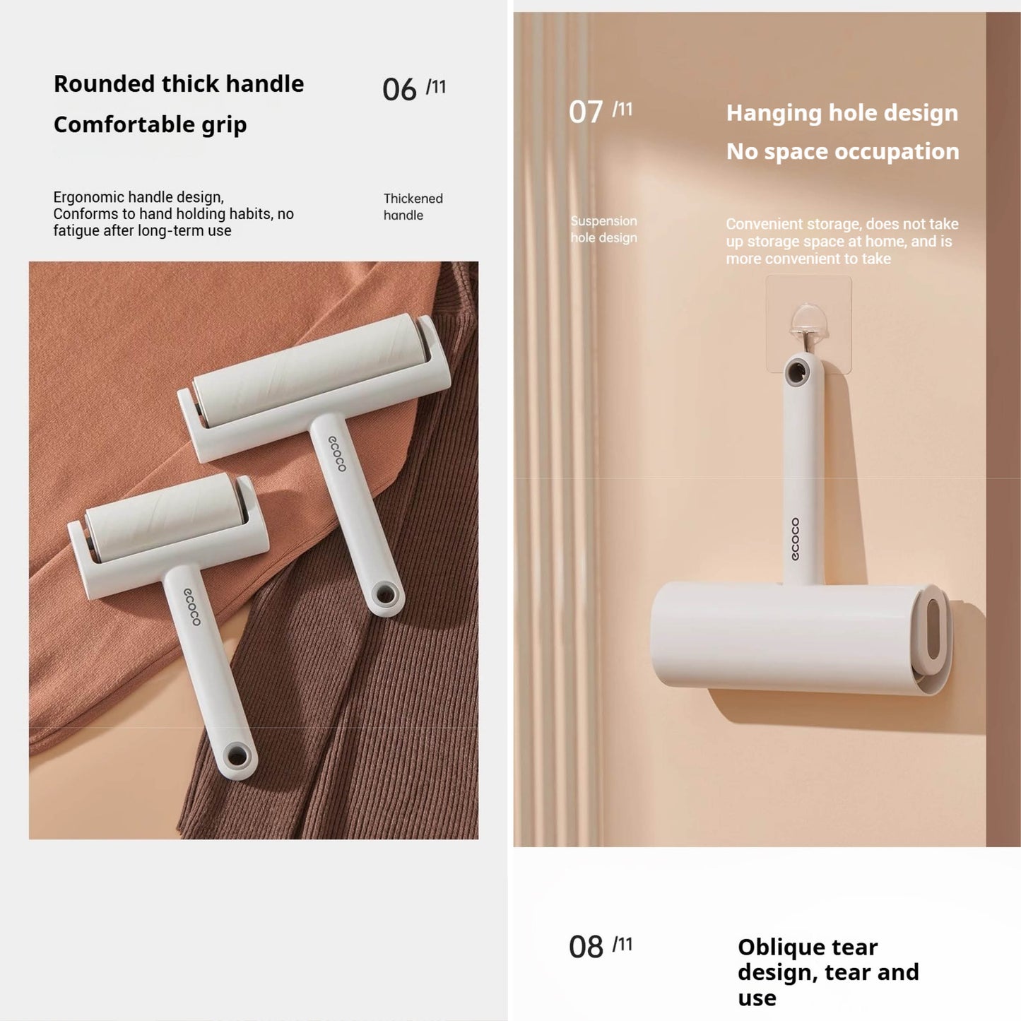 Čistící váleček na textil (krátký)