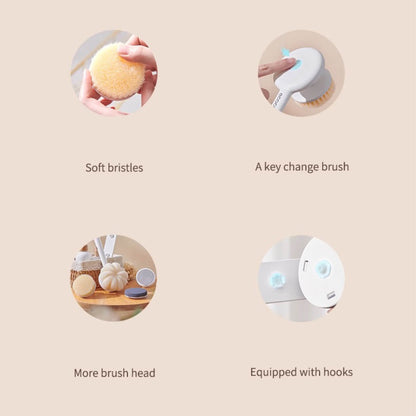 4in1 Sprchový kartáč - odnímatelný