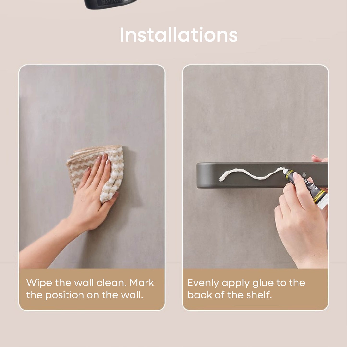 Rohová police do koupelny