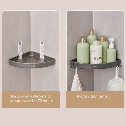 Rohová police do koupelny