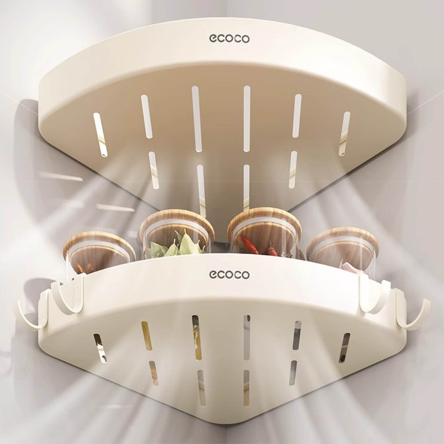 Rohová police do koupelny