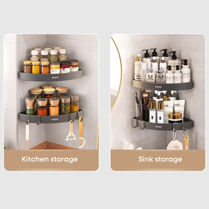 Rohová police do koupelny