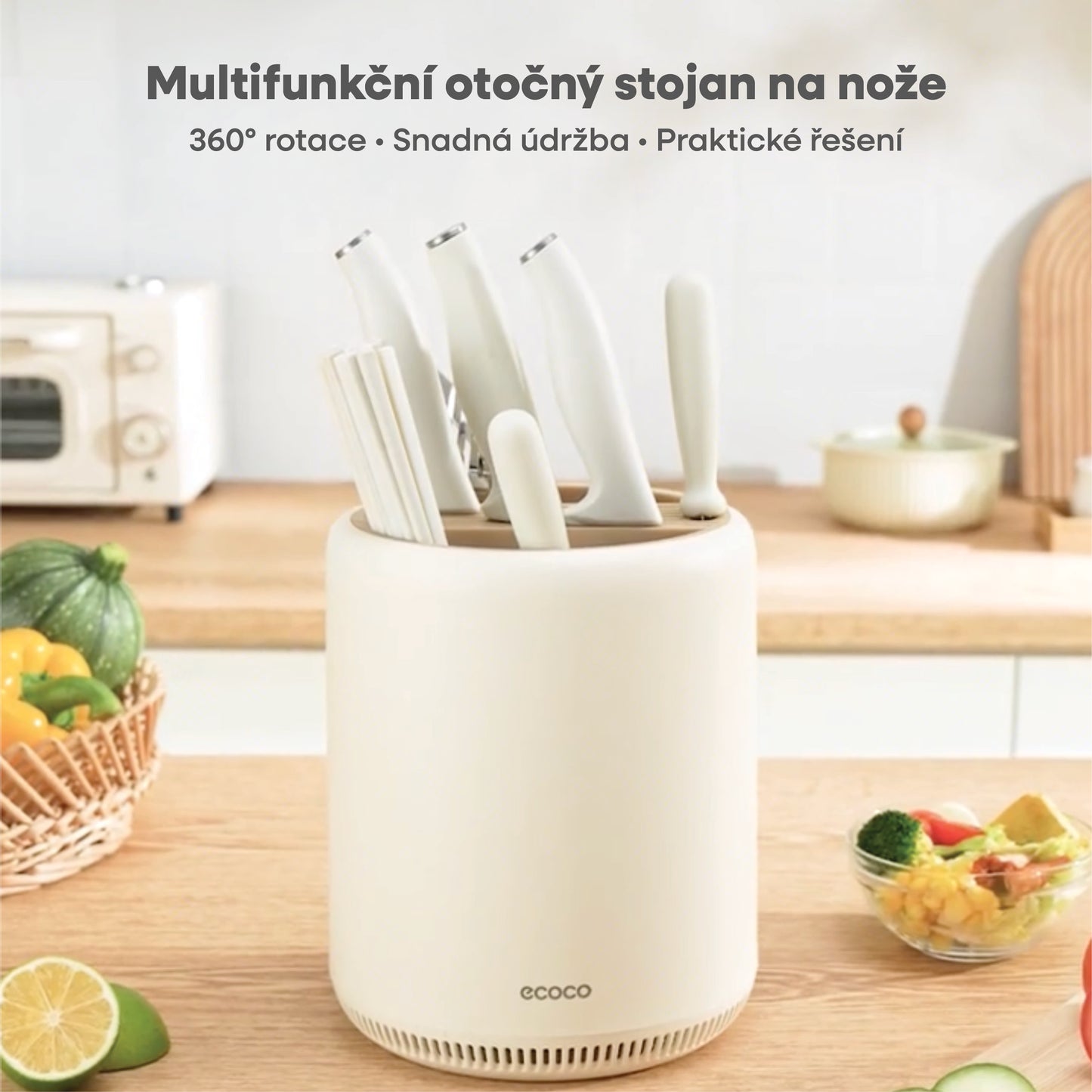 Otočný držák na nože