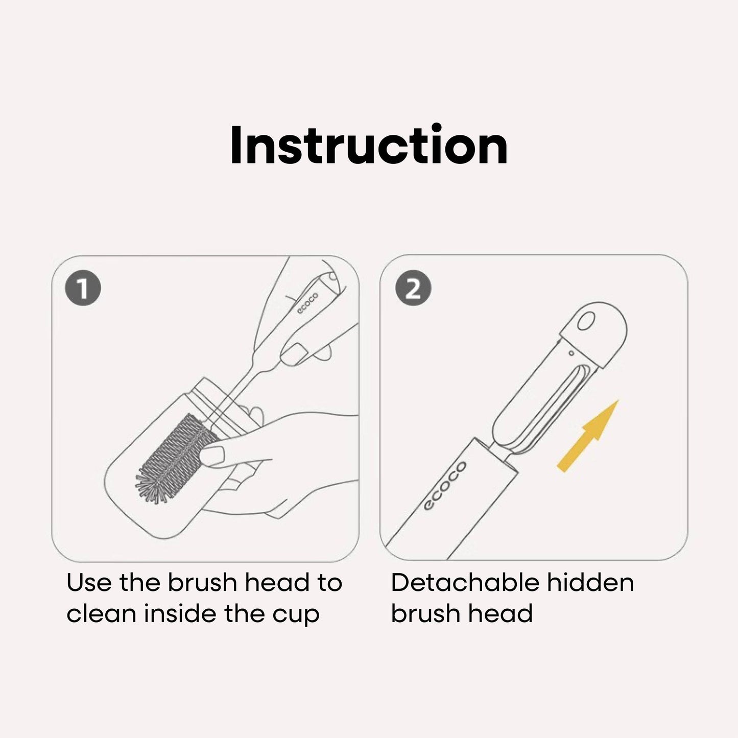 Kartáč na čištění lahví