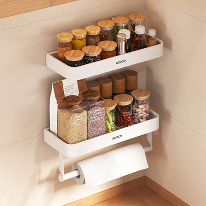 Nástěnný stojan na koření s držákem na papírové utěrky