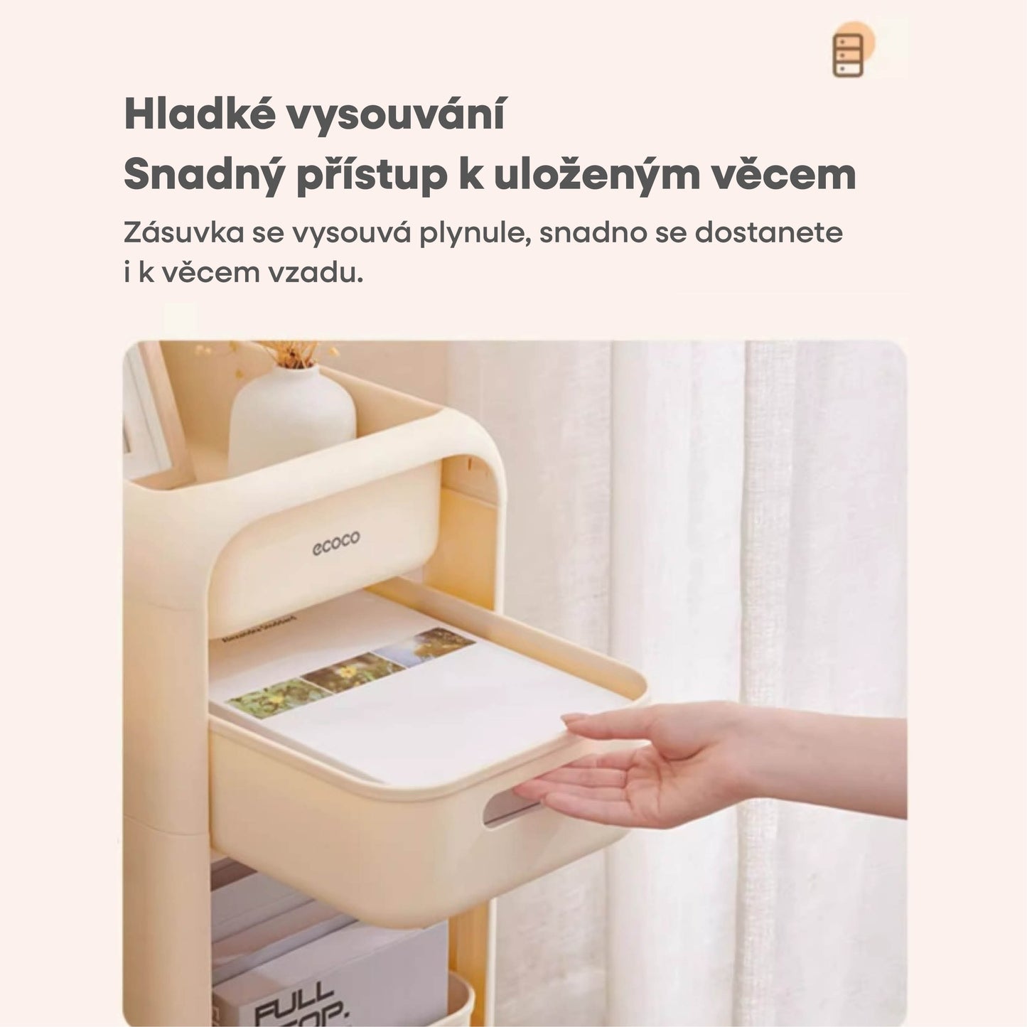 Úložný regál na batohy (velikost S)