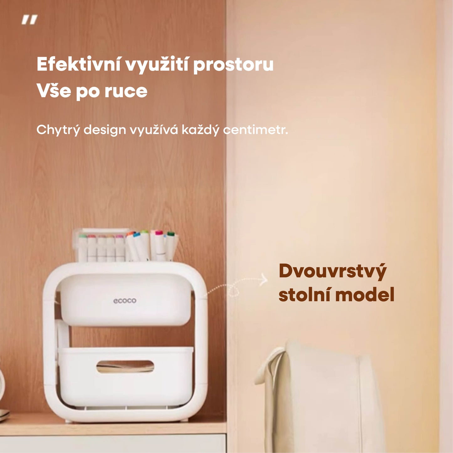 Úložný regál na batohy (velikost S)