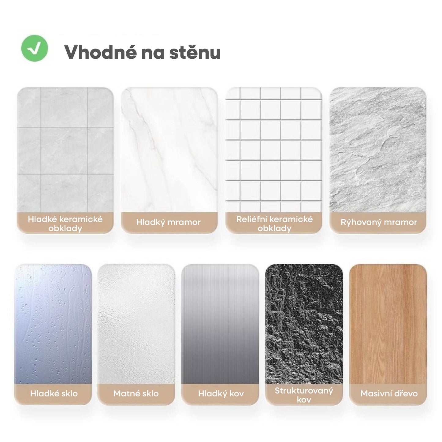 Nástěnný držák na poklice