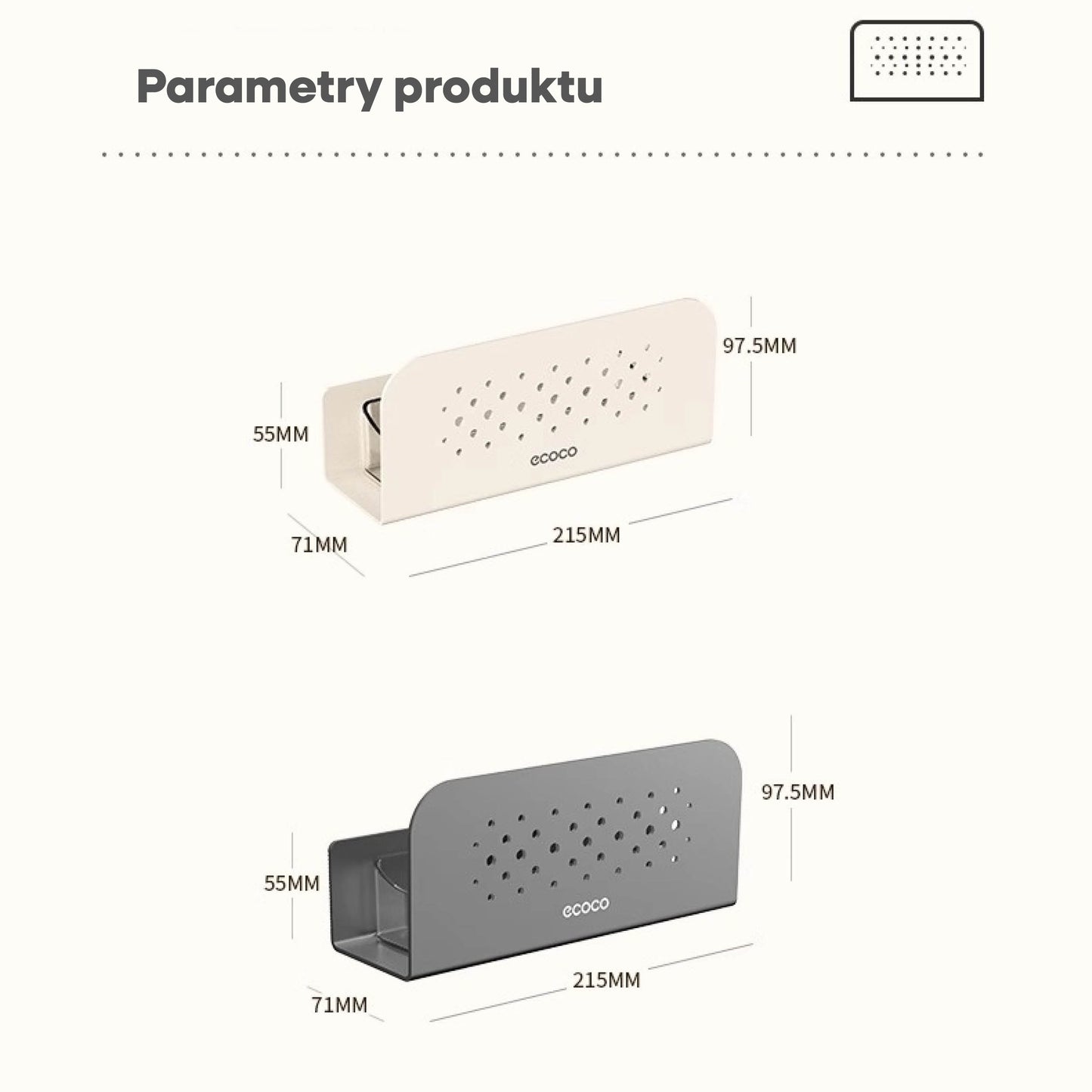 Nástěnný držák na poklice
