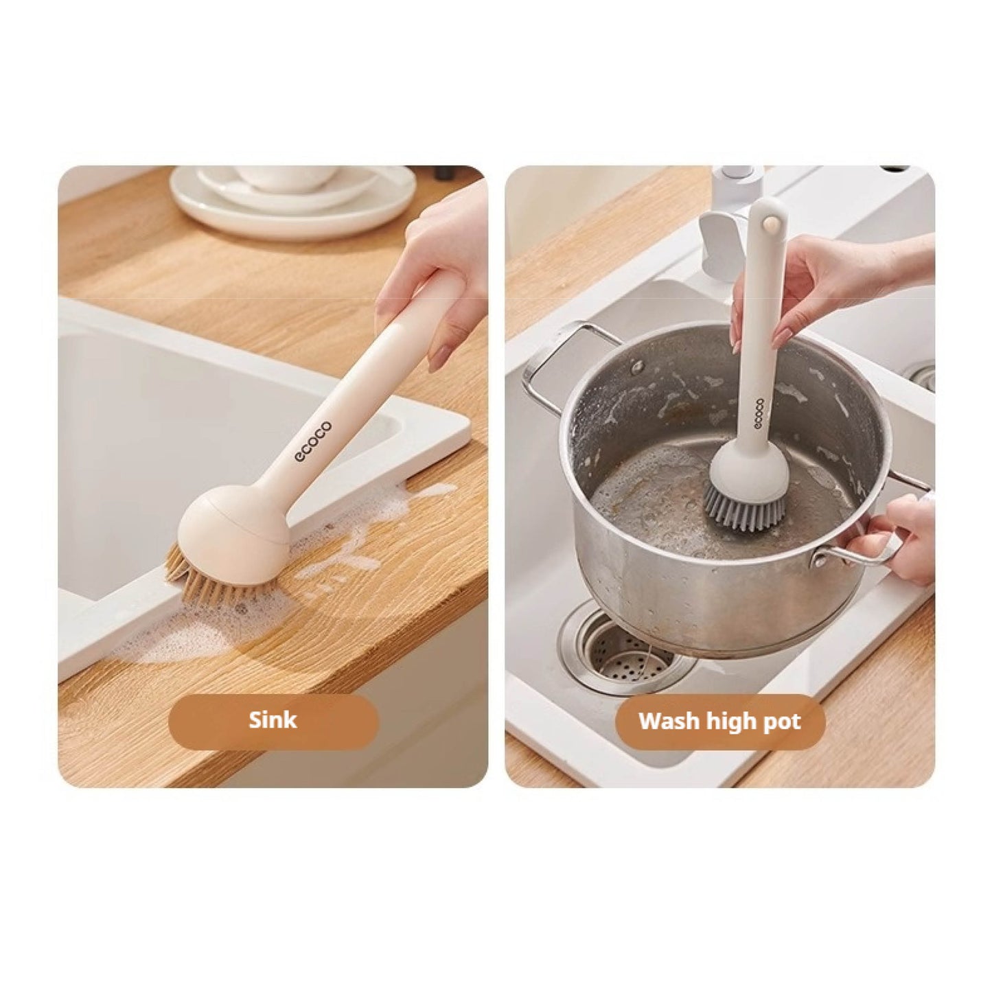 Sada dvou kartáčů na nádobí