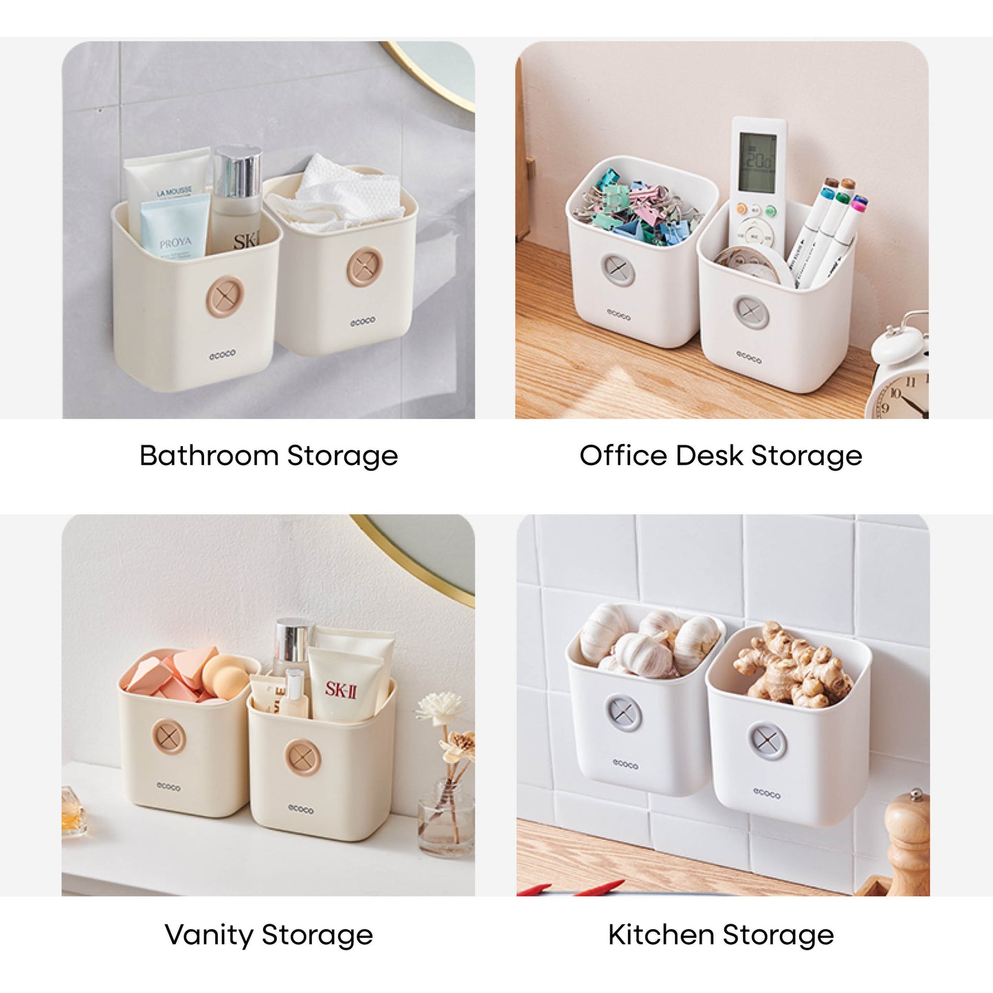 Úložný box na zeď – bez vrtání