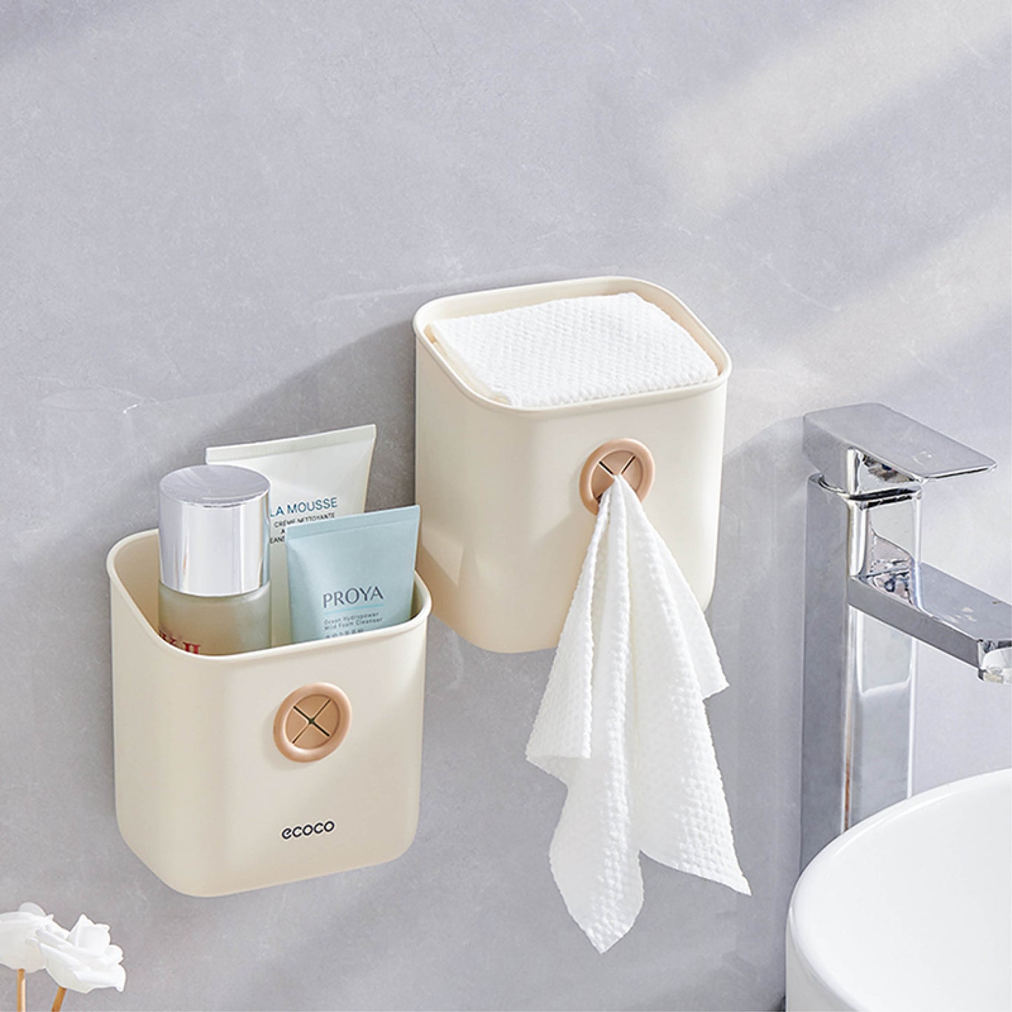 Úložný box na zeď – bez vrtání