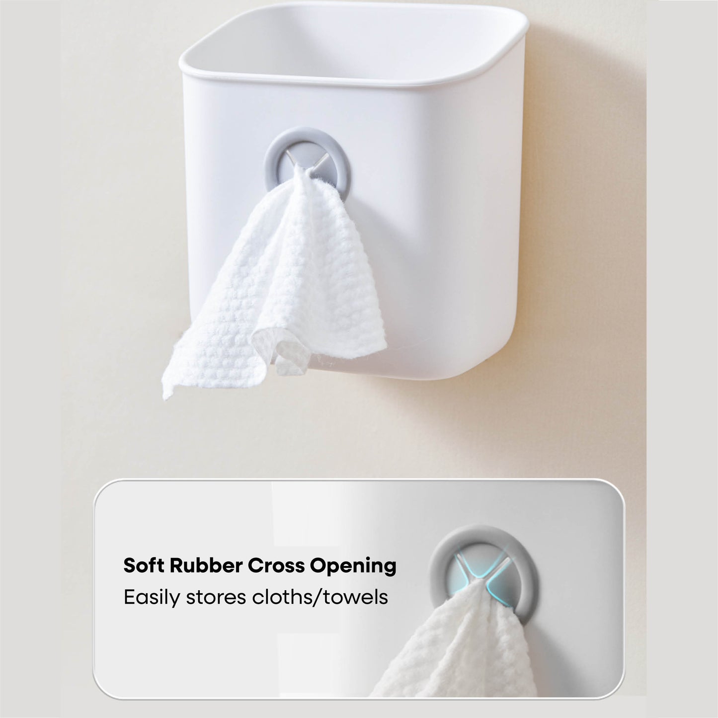 Úložný box na zeď – bez vrtání