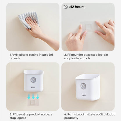 Úložný box na zeď – bez vrtání