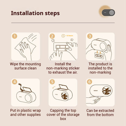 Výsuvný úložný box na zeď