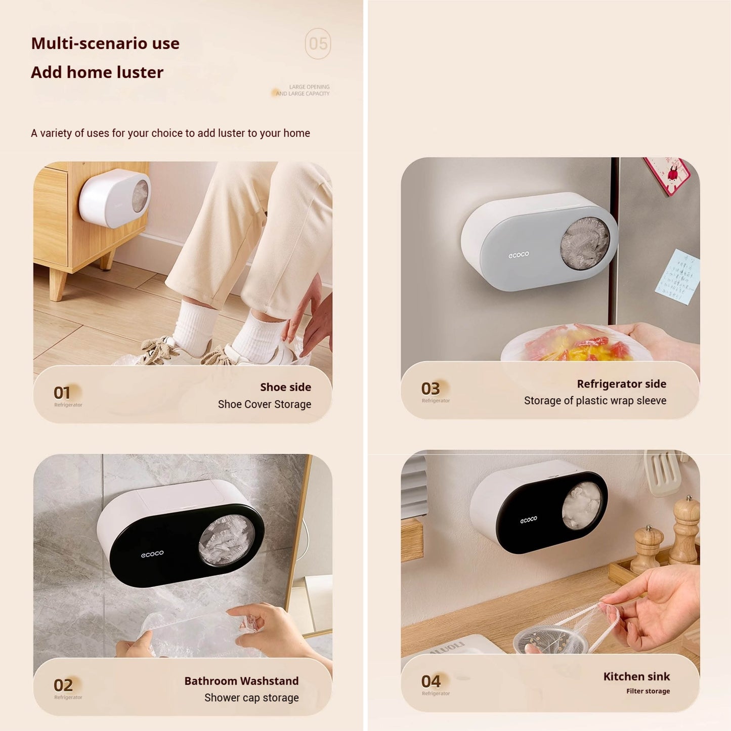 Výsuvný úložný box na zeď