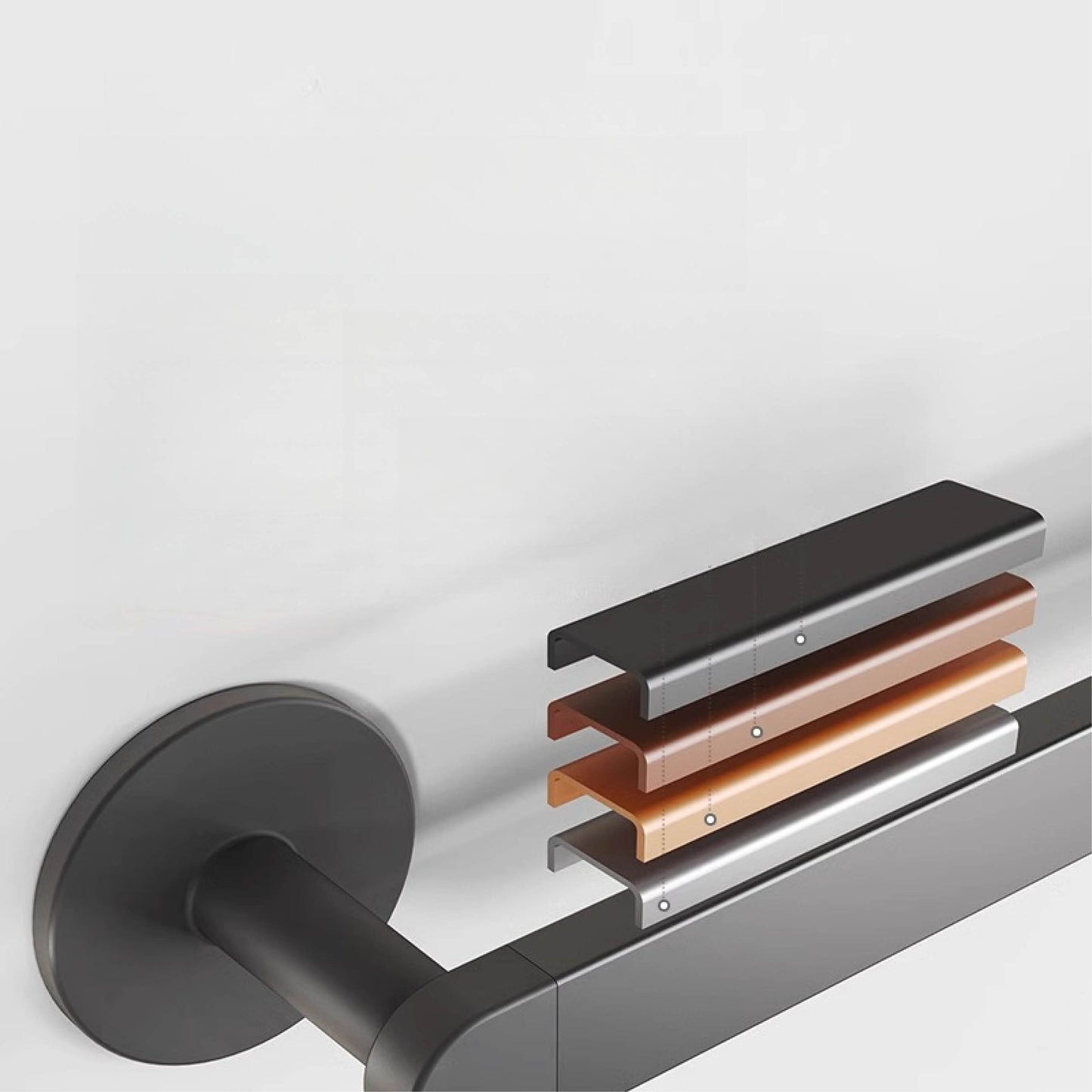 Věšák na ručníky bez vrtání (40cm)