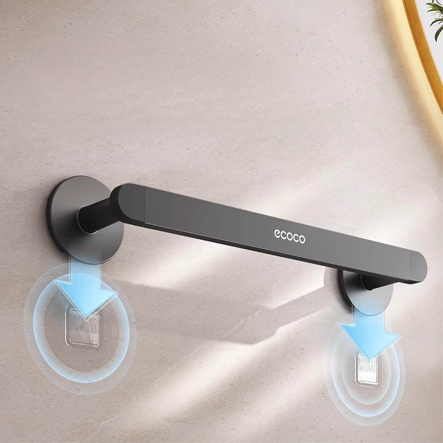 Věšák na ručníky bez vrtání (40cm)