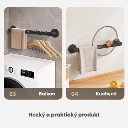 Věšák na ručníky bez vrtání (40cm)