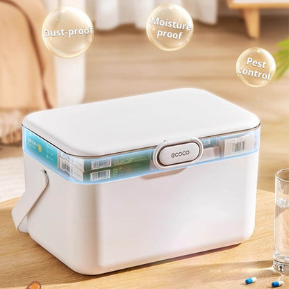 Dvoupatrový organizér na léky