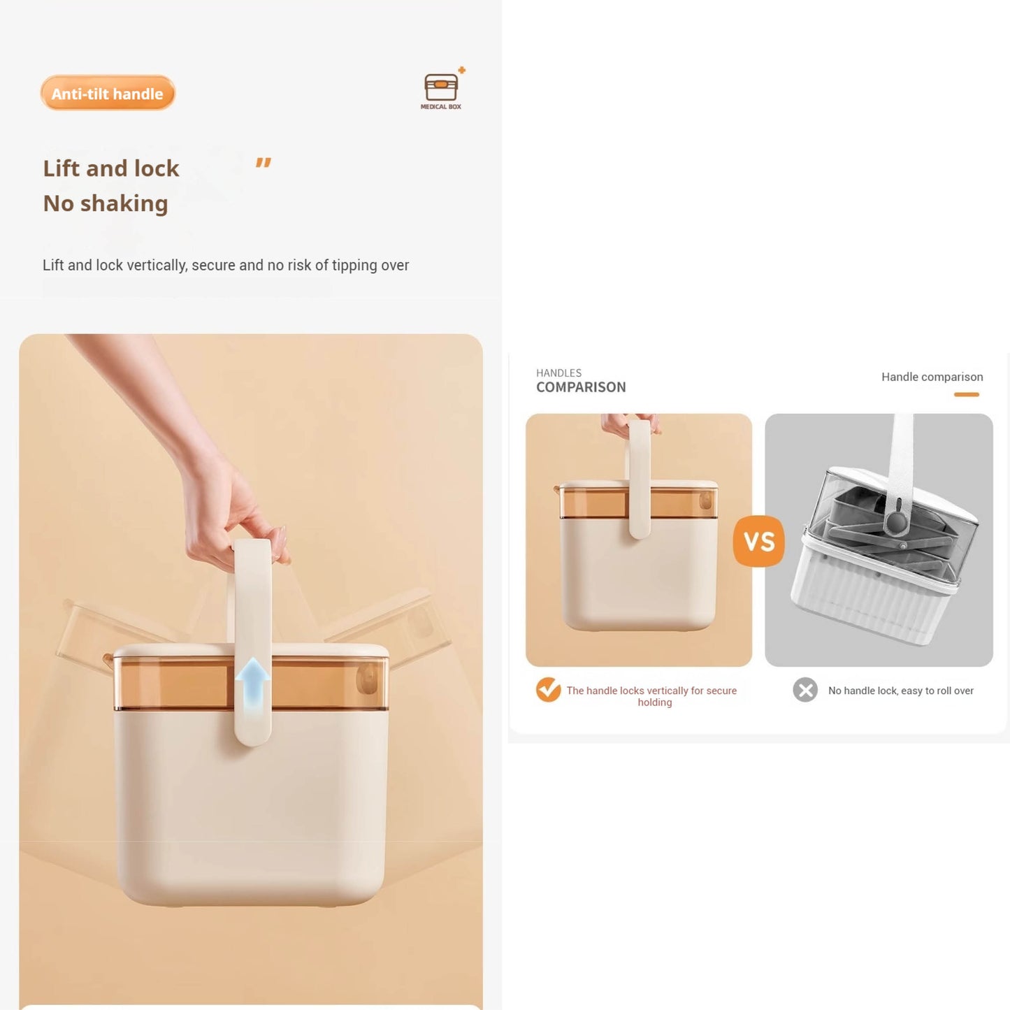 Dvoupatrový organizér na léky