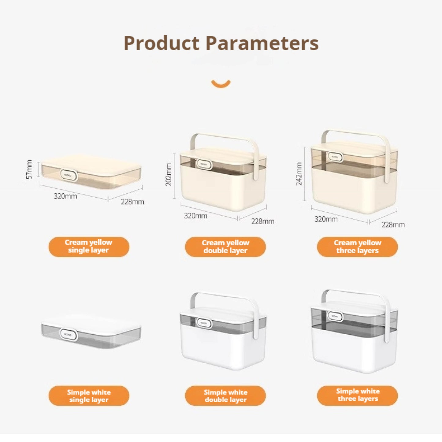 Dvoupatrový organizér na léky