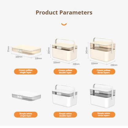 Dvoupatrový organizér na léky