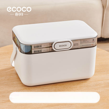 Dvoupatrový organizér na léky