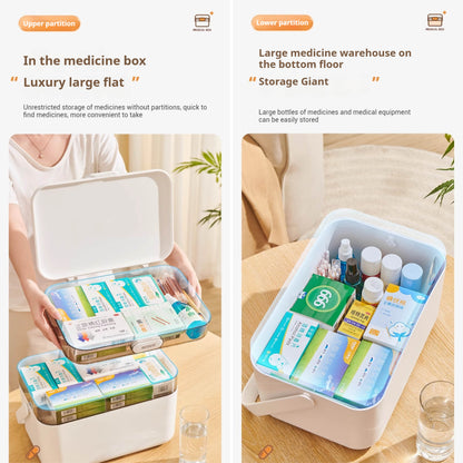 Dvoupatrový organizér na léky