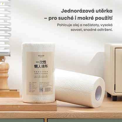 Jednorázová čistící utěrka 1 role