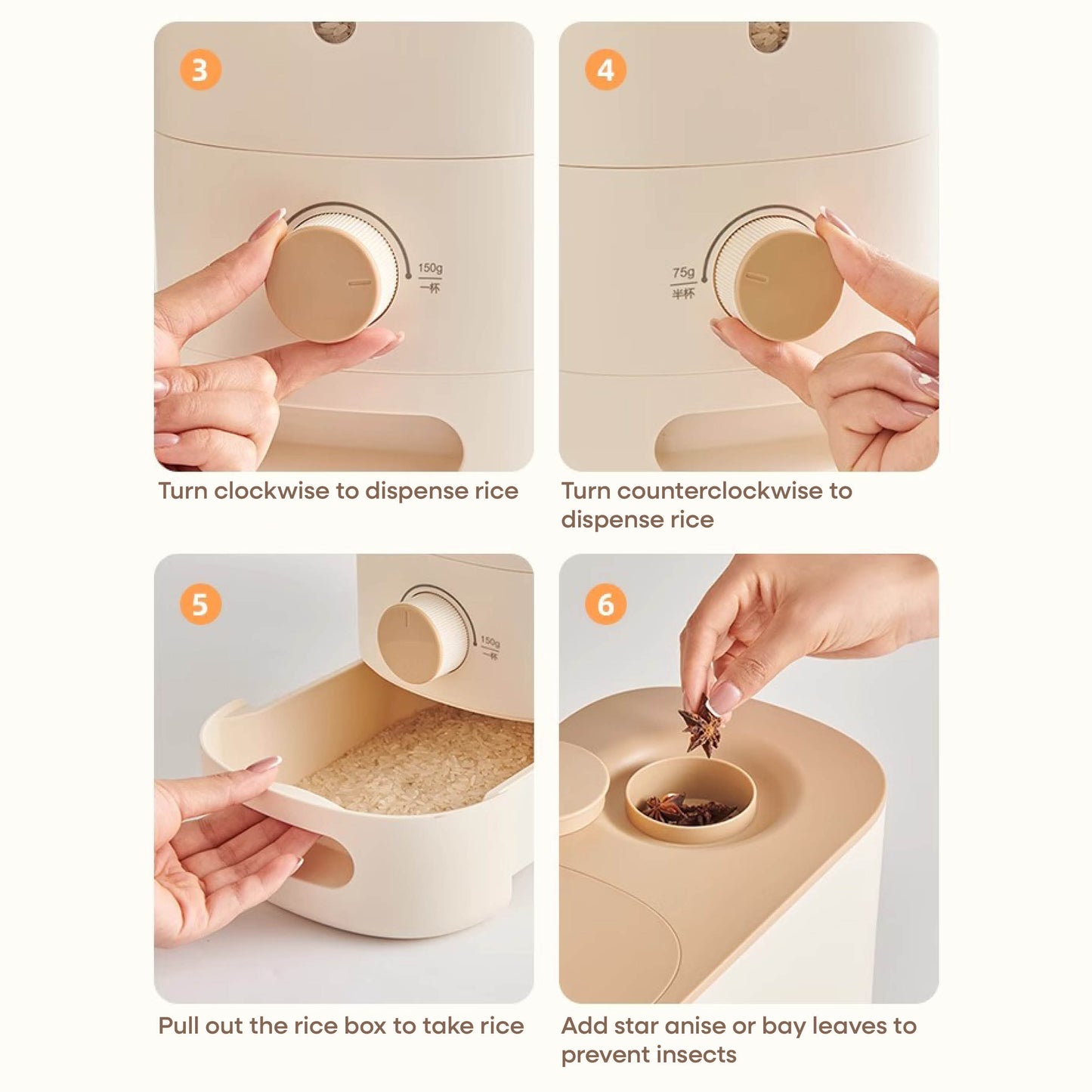 Měřicí zásobník na rýži (velký)