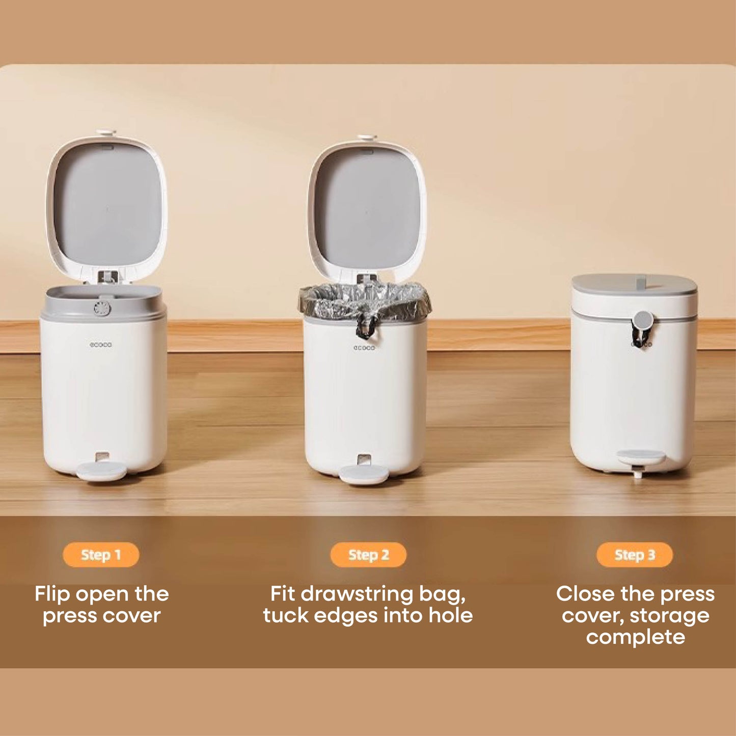 Odpadkový koš s pedálem (velký)