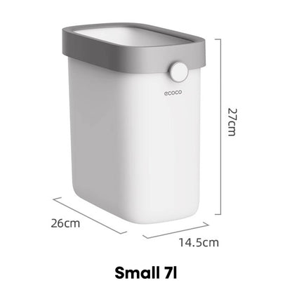 Úzký odpadkový koš bez víka (malý)